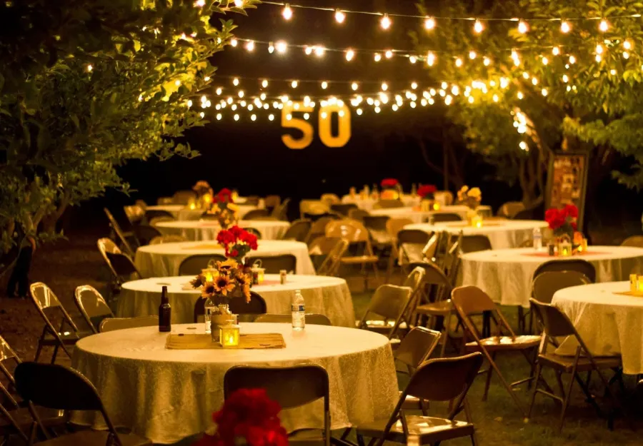 Anniversary party setup